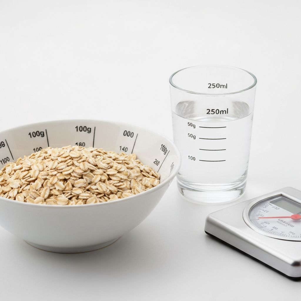 Measured food portions with measurement tools